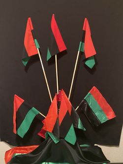 Red, Green , Black Flags Small And large