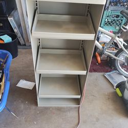 Metal Shelving Unit With Adjustable Shelves