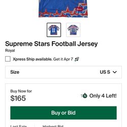 Supreme Stars Football Jersey