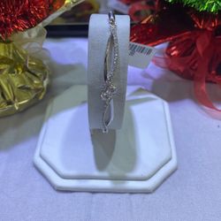 14KT White Gold Diamond Bracelet 