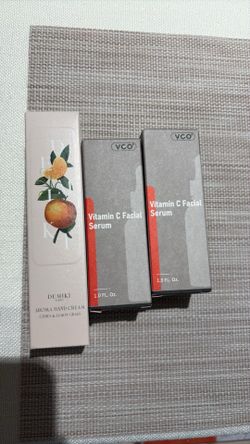 VGO Vit C facial serum and Demiki hand cream