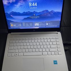 $110.   Hp Laptop Win 11 Loaded 3 Months Old