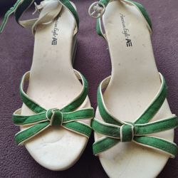 Women's Green Summer Wedges