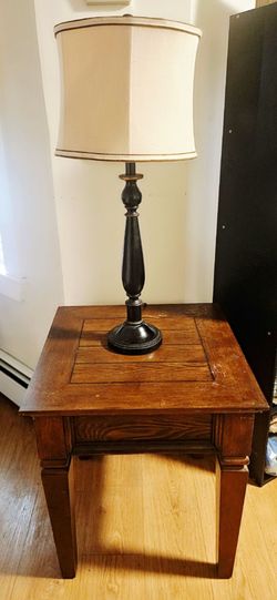 2  side tables + lamps