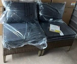 Threshold armless patio chairs…new in the box
