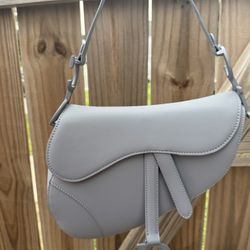 Gray Saddle Bag