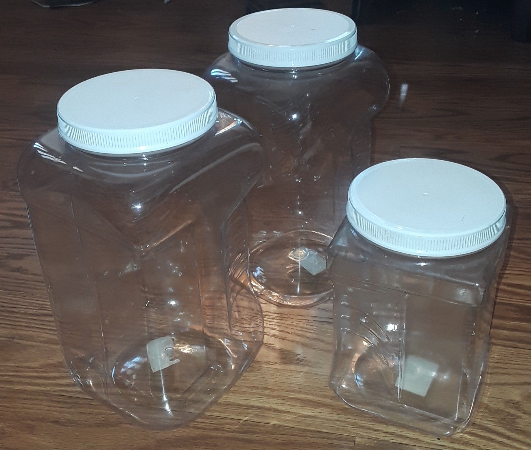 PET Plastic Screw Top Storage Containers $5