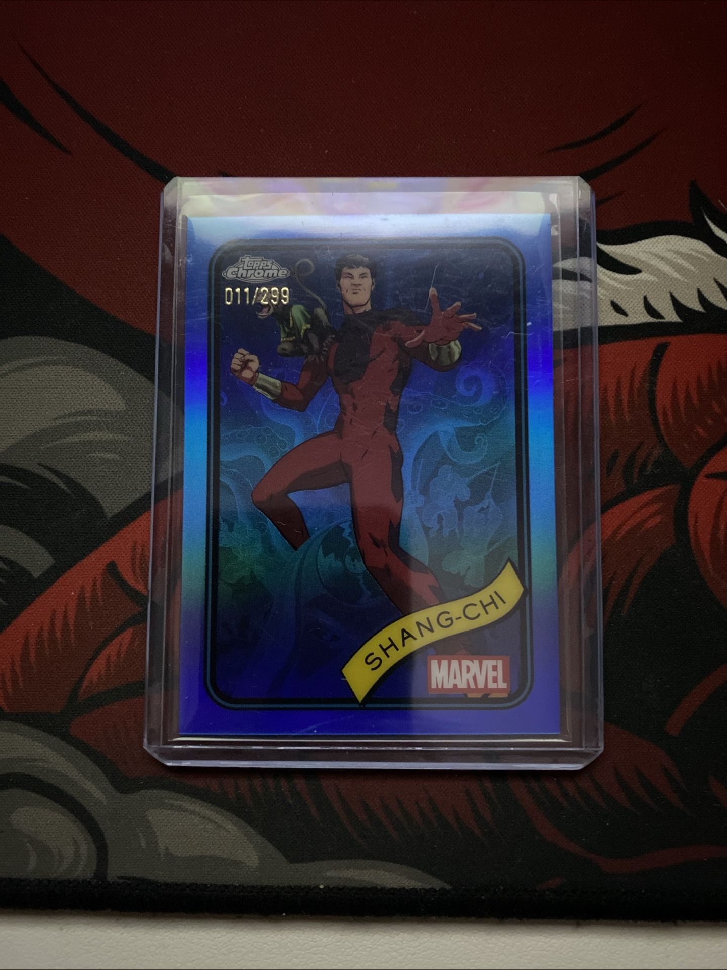 Marvel Topps Chrome 2025 Shang-Chi /399 True Blue
