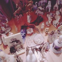 🦄 Vintage Unicorn & Animal Figurine Collection – Bells, Crystals, Decor