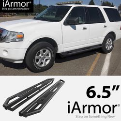LA Zona Auto Parts 2003 to 2017 Ford Expedition Running Boards Estribos Side Step Nerf Rock Slider