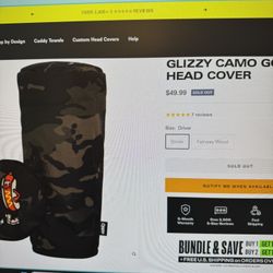 Cayce GLIZZY CAMO GOLF HEAD COVER Driver