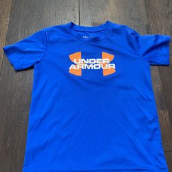 Boys Blue Under Armour Shirt Size 6 #5