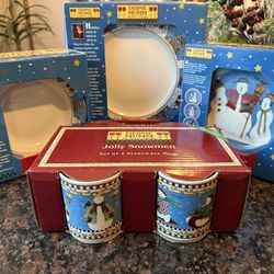 CHRISTMAS PLATES BOWLS AND MUGS CUPS DEBBIE MUMM CHRISTMAS DISHES NEW