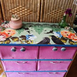 Dresser  Vintage Cabinet Retro Boho Style Fun!