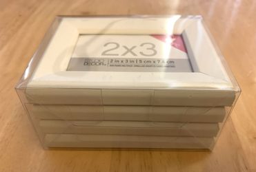 3”x 4” White Mini Frames  for 2”x 3” photos (4-Piece)