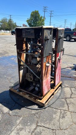 Vintage Bennett gas pumps