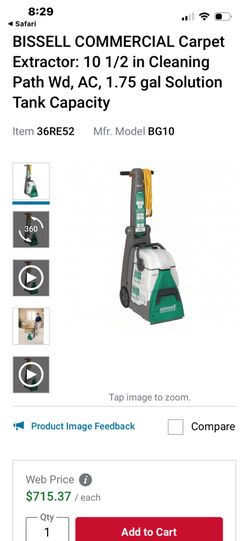 Bissel commercial carpet extractor