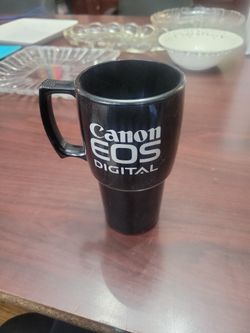 Canon camera lens coffee mug