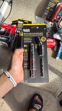 Klein tools socket impact set+swivel adapter