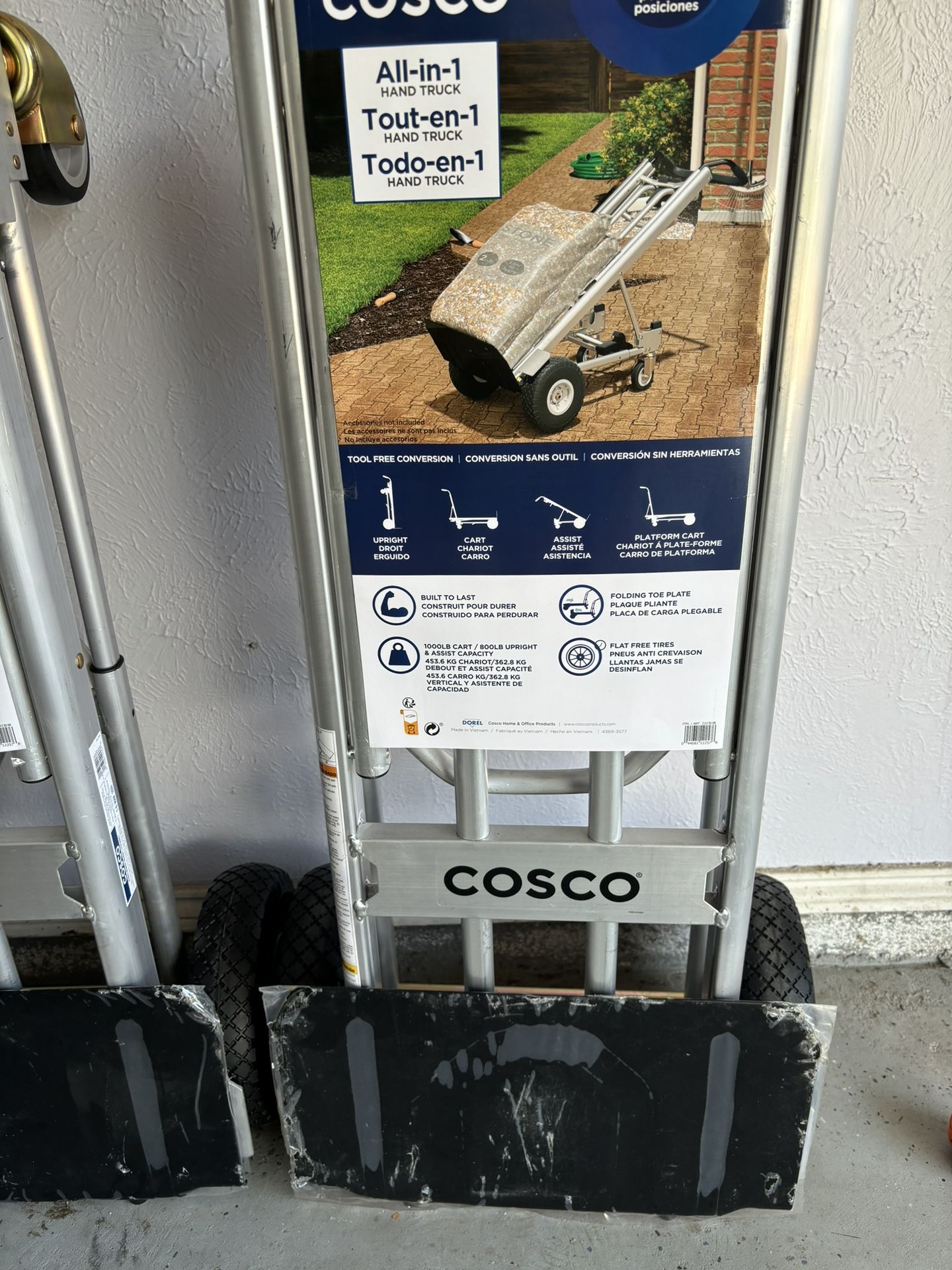 COSCO 4 in 1 Folding Series: Hand Truck/ Assisted Hand Truck/ Cart/ Platform Cart with Flat Free Wheels