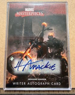2008 Marvel Masterpieces Ghost Rider Writer Autograph Card - Howard Mackie Signed