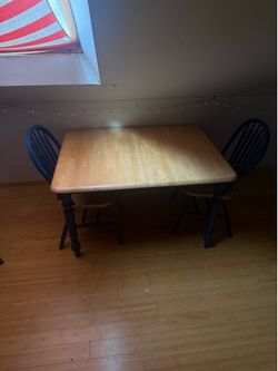 Nice wooden table.