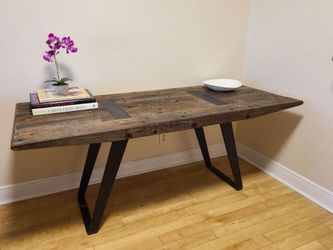 Crate & Barrel Phoenix Rustic Work Table / Desk