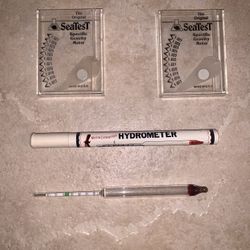 Preowned hydrometers for salt water tank