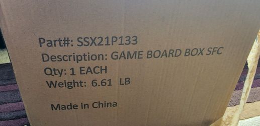 Snap On Game Board Box