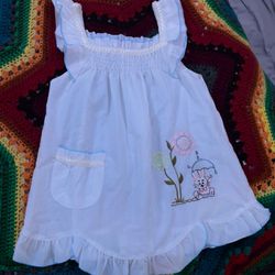 mini dress bunny embroidery