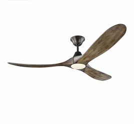 RH Maverick Fan 60in in Aged Pewter/Grey