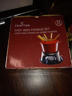 Crofton Cast Iron Fondue Set