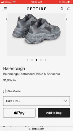 Balenciaga Distressed Triple S Sneakers for Sale in Lithonia GA