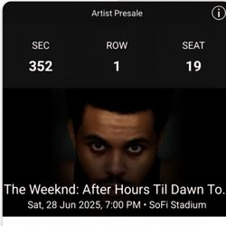 THE WEEEKEND TICKETS 