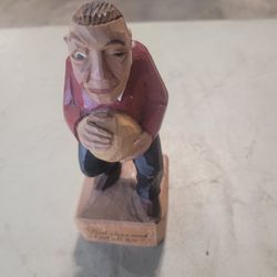 Folk Art Staue  Of Bowler