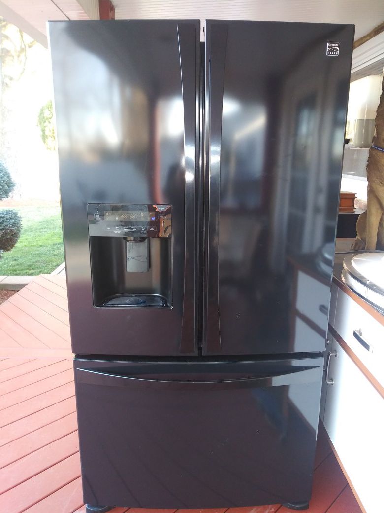 Black Kenmore Elite Refrigerator