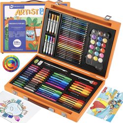 MEEDEN Kids Drawing Set,Gift for Kids,Wood Case Artist Painting Set with  Silky Crayons,Oil Pastels,Waterbased Pencils,Dry Erase Markers,Kids Art  Suppl for Sale in Ontario, CA - OfferUp