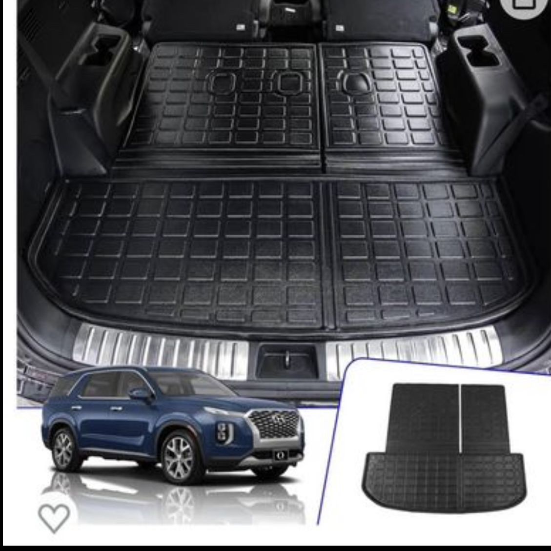 Rongtaod cargo mat Compatible With Hyundai Palisade 2020-2024 Trunk Mat