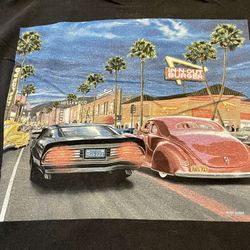 IN-N-OUT BURGER Shirt Men’s L Black California Hollywood Cruising Hot Rod Tee