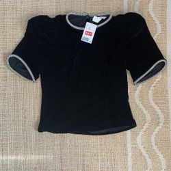 H&M Velvet Top NWT