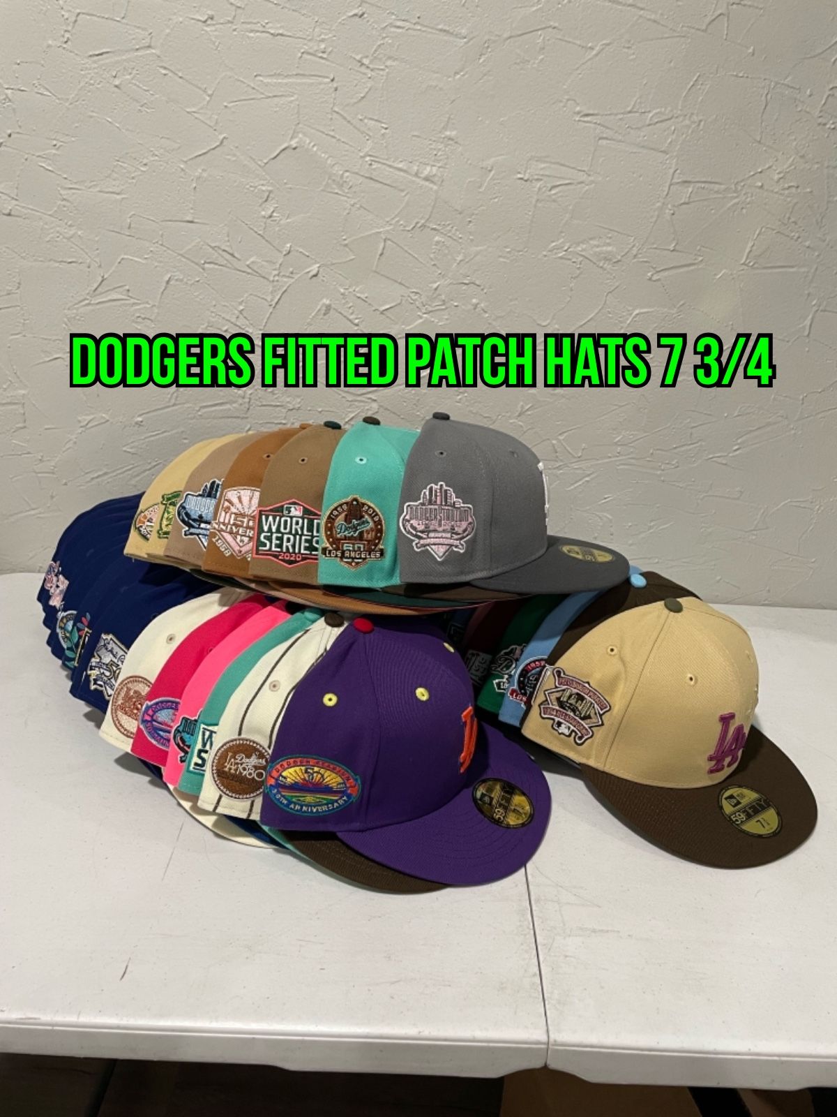 MLB New Era Patch UV 59fifty Fitted Hats Size 7 3/4 Many Teams To Choose  From for Sale in City Of Industry, CA - OfferUp