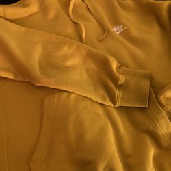 New Yellow Nike Pullover Hoodie 