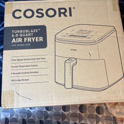 TURBOBLAZE COSORI AIR FRYER 6.0 QUARTER. BRAND NEW NEVER USE. SEALED BOX. 