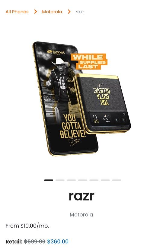 MOTOROLA Razor Coach Prime Phone