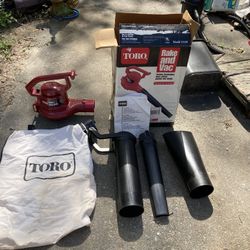 Toro Rake and Vac electric leaf blower, Model 51549