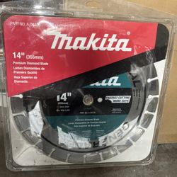 14 “ Saw Blade , Makita , Diamond Blade , 