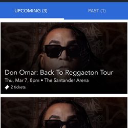 Two tickets for Don Omar PA Show