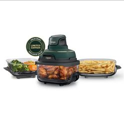 Ninja - Crispi® 5-in-1 Portable Glass Air Fryer Cooking System with 3 Glass Containers