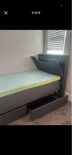 Twin bed frame mattress