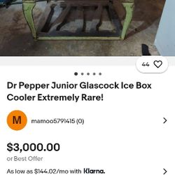 1930's Vintage Ice Chest